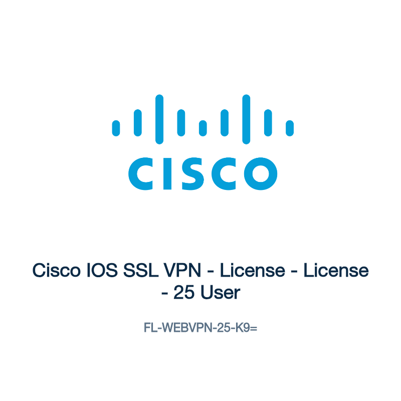 FL-WEBVPN-25-K9=: Cisco IOS SSL VPN