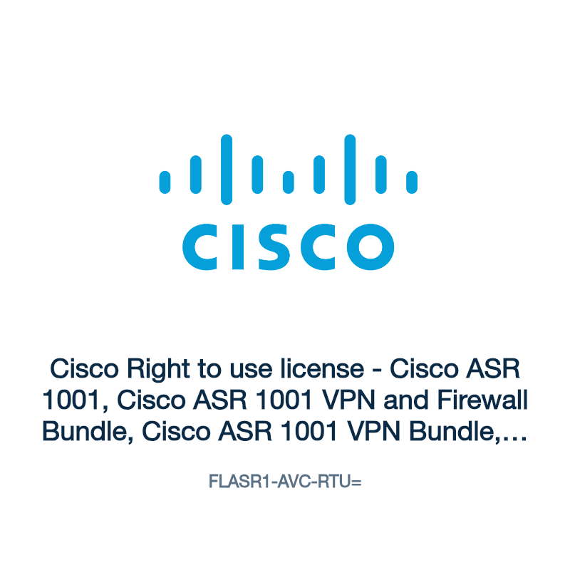 FLASR1-AVC-RTU=: Cisco Right to use license