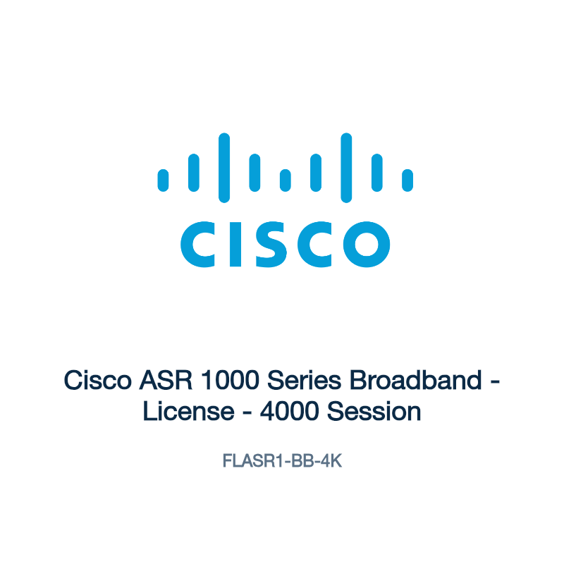 FLASR1-BB-4K: Cisco ASR 1000 Series Broadband