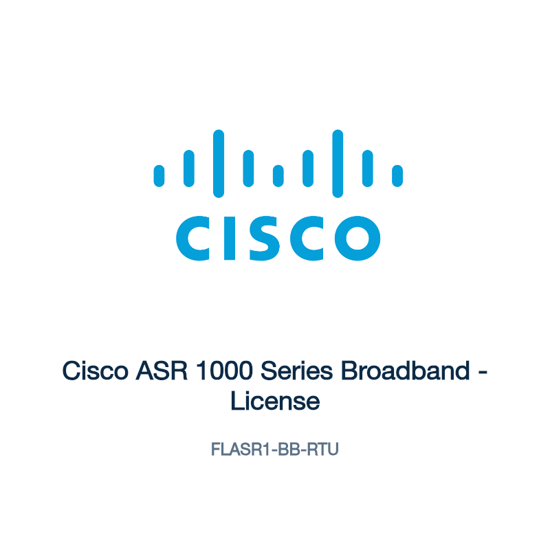 FLASR1-BB-RTU: Cisco ASR 1000 Series Broadband