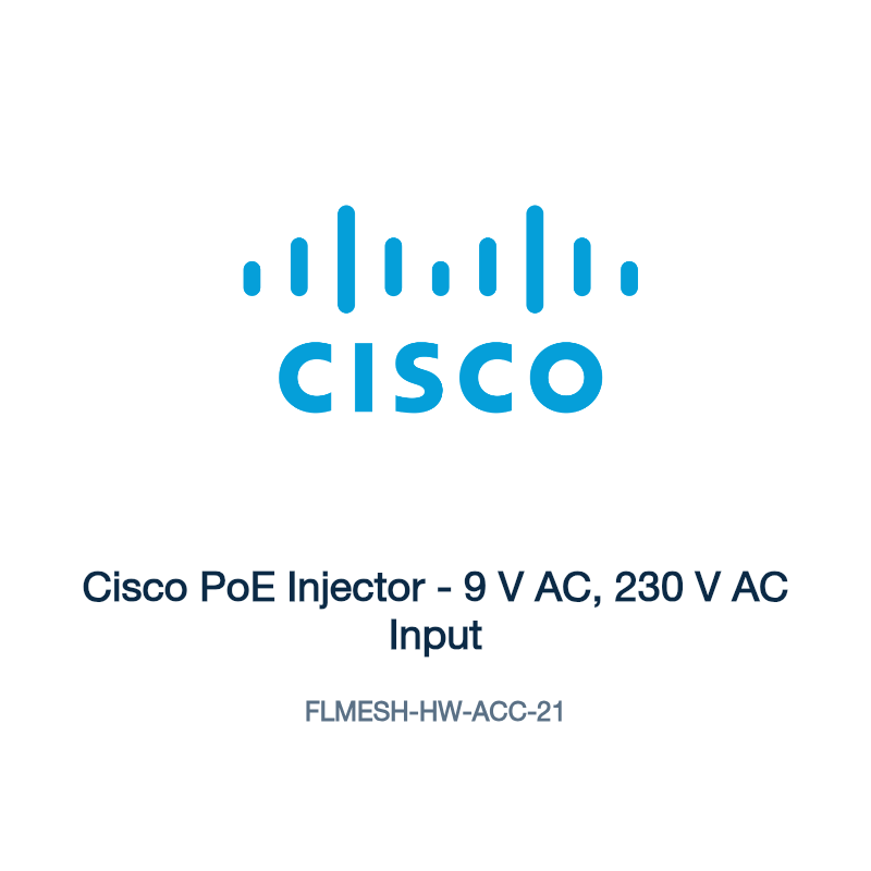 FLMESH-HW-ACC-21: Cisco PoE Injector