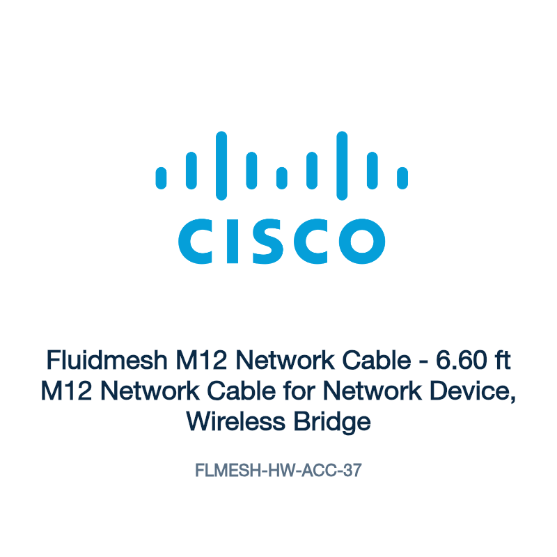 FLMESH-HW-ACC-37: Fluidmesh M12 Network Cable