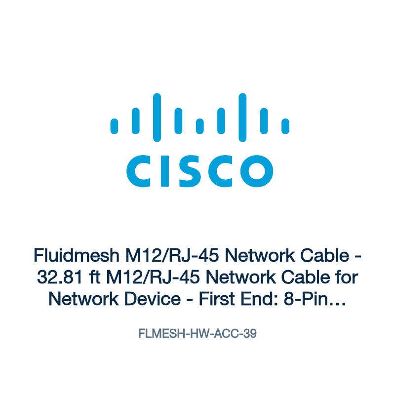 FLMESH-HW-ACC-39: Fluidmesh M12/RJ-45 Network Cable