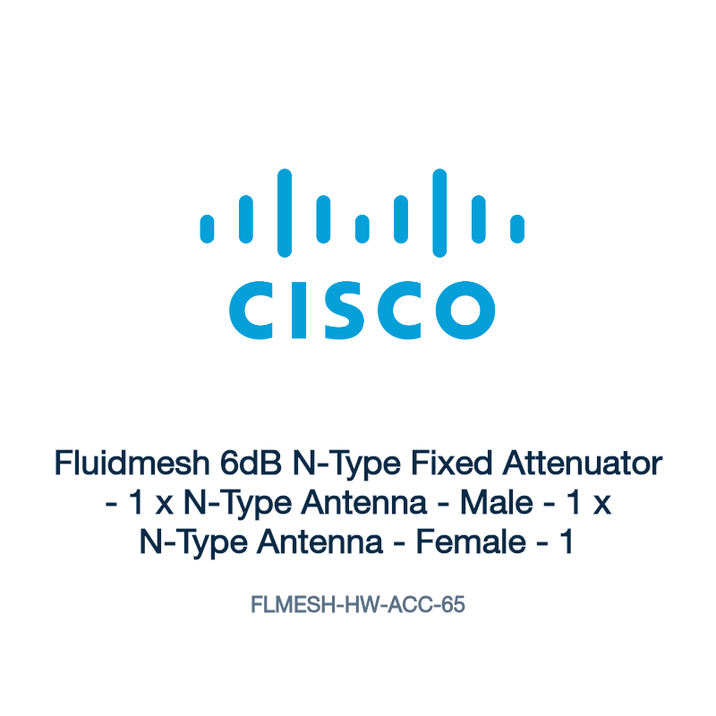 FLMESH-HW-ACC-65: Fluidmesh 6dB N-Type Fixed Attenuator