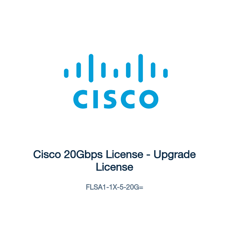 FLSA1-1X-5-20G=: Cisco 20Gbps License
