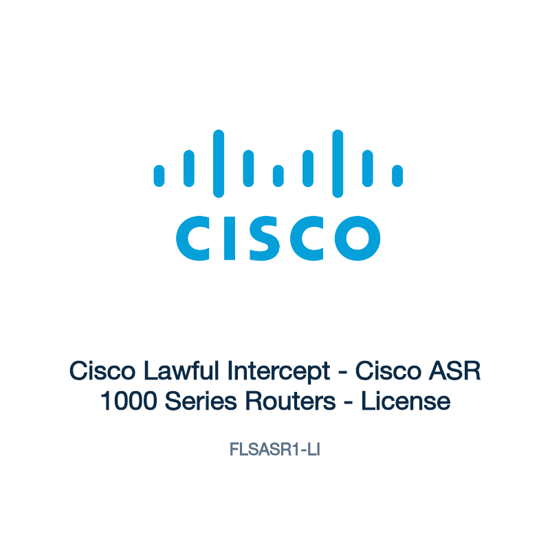 FLSASR1-LI: Cisco Lawful Intercept