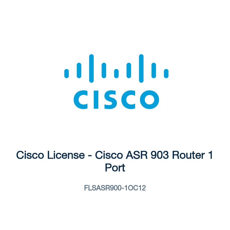 FLSASR900-1OC12: Cisco License - Cisco ASR 903 Router 1 Port