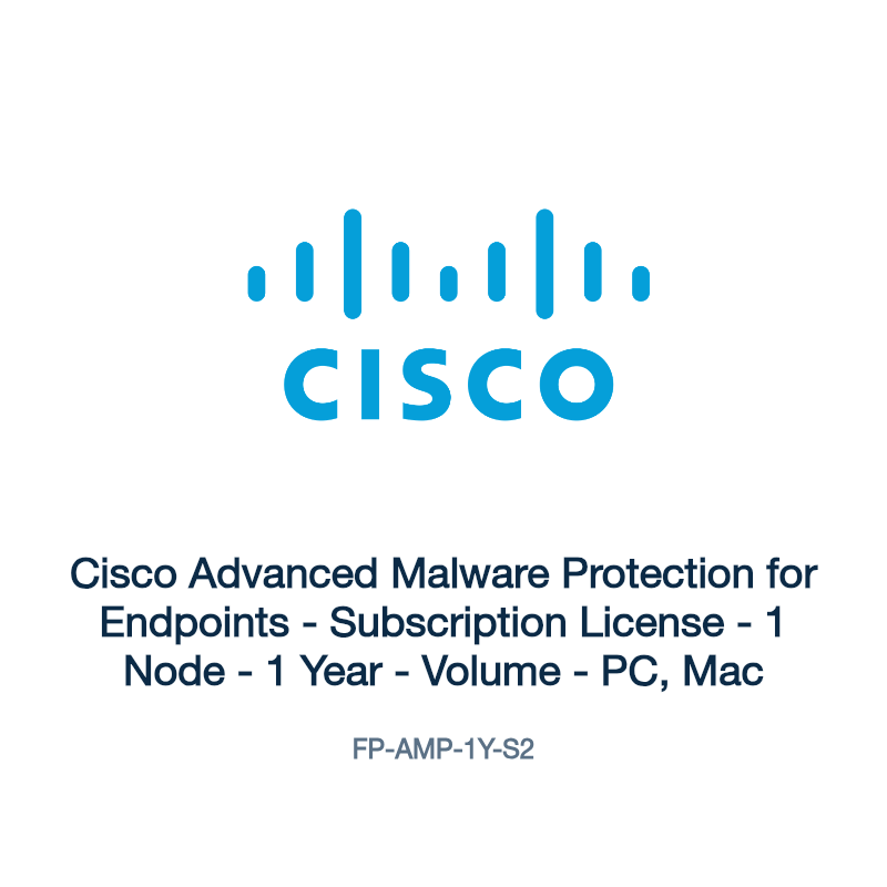 FP-AMP-1Y-S2: Cisco Advanced Malware Protection for Endpoints