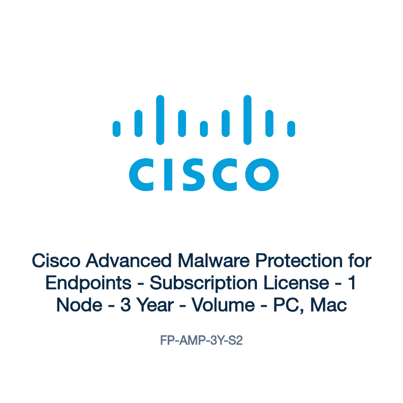 FP-AMP-3Y-S2: Cisco Advanced Malware Protection for Endpoints