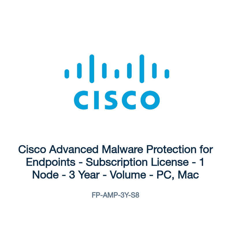 FP-AMP-3Y-S8: Cisco Advanced Malware Protection for Endpoints