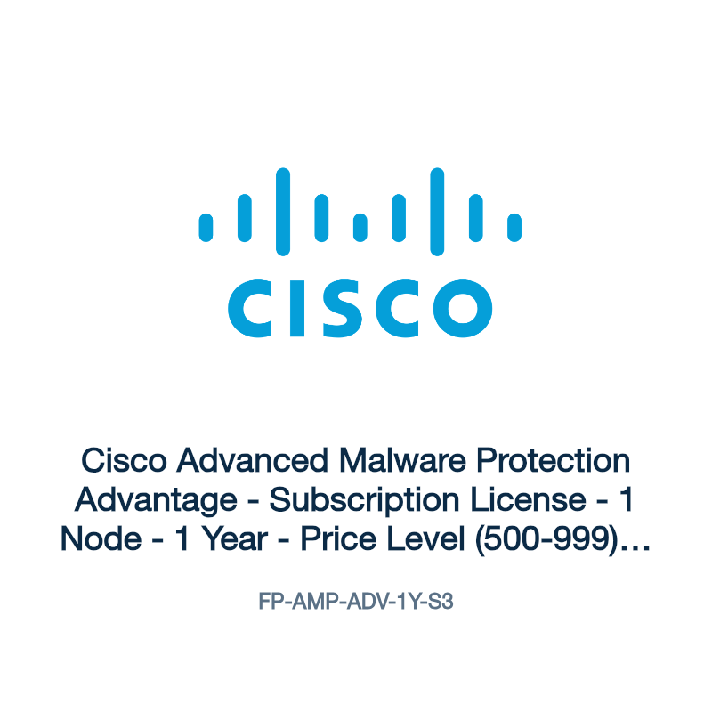 FP-AMP-ADV-1Y-S3: Cisco Advanced Malware Protection Advantage
