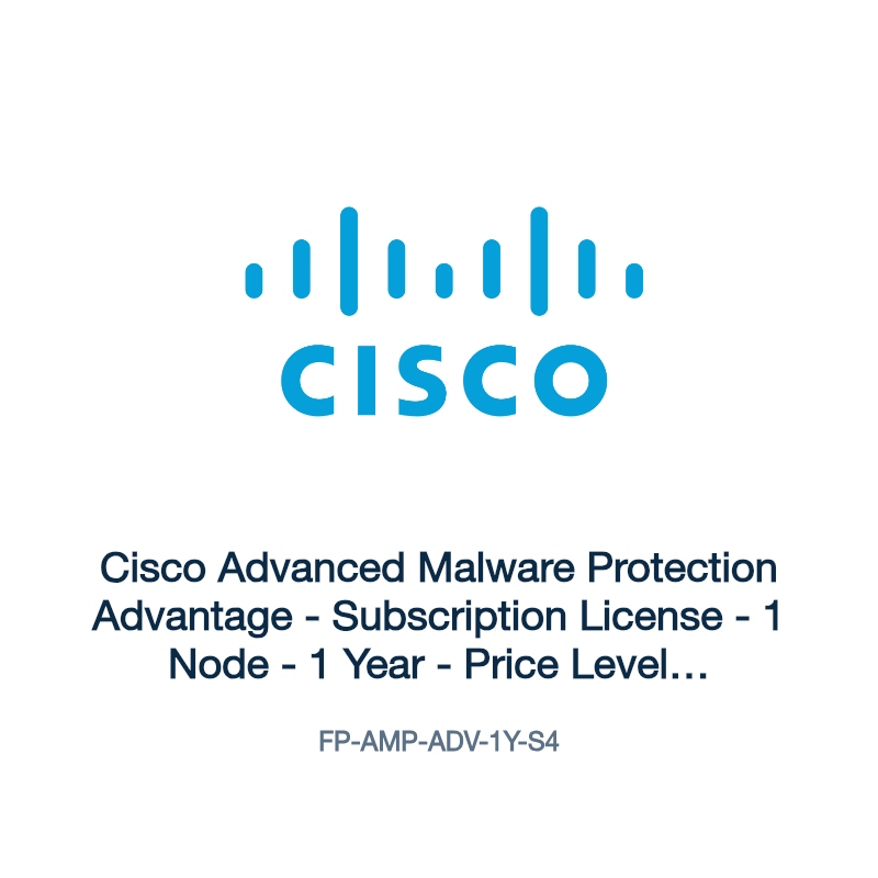 FP-AMP-ADV-1Y-S4: Cisco Advanced Malware Protection Advantage