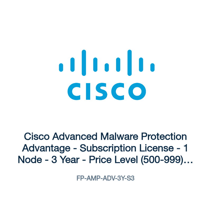 FP-AMP-ADV-3Y-S3: Cisco Advanced Malware Protection Advantage