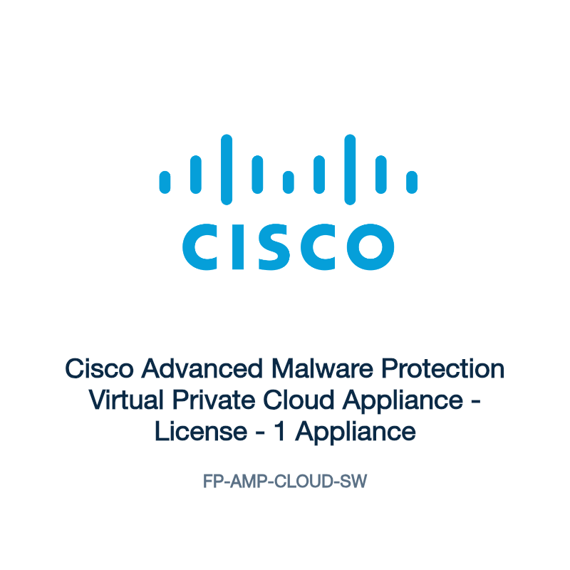 FP-AMP-CLOUD-SW: Cisco Advanced Malware Protection Virtual Private Cloud Appliance