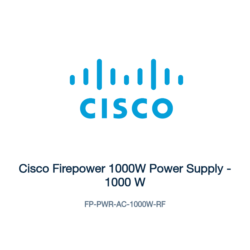 FP-PWR-AC-1000W-RF: Cisco Firepower 1000W Power Supply