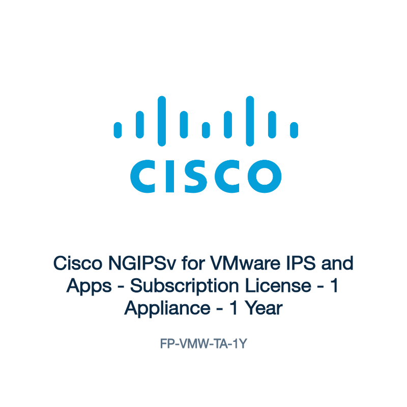 FP-VMW-TA-1Y: Cisco NGIPSv for VMware IPS and Apps