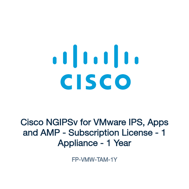 FP-VMW-TAM-1Y: Cisco NGIPSv for VMware IPS, Apps and AMP