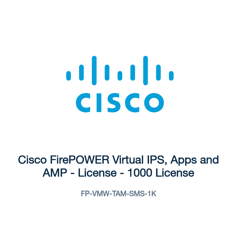 FP-VMW-TAM-SMS-1K: Cisco FirePOWER Virtual IPS, Apps and AMP