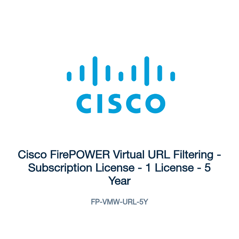 FP-VMW-URL-5Y: Cisco FirePOWER Virtual URL Filtering