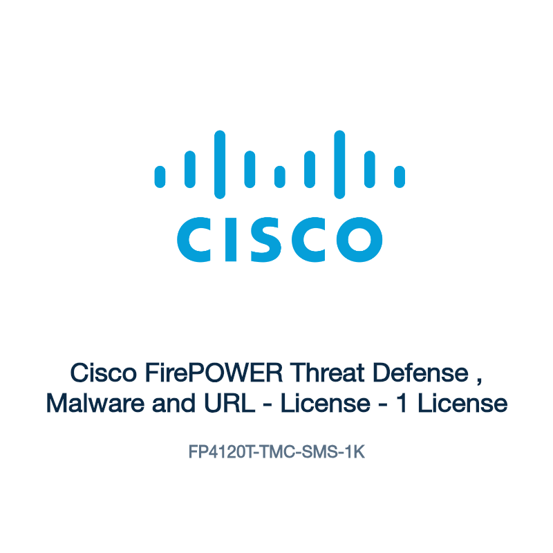 FP4120T-TMC-SMS-1K: Cisco FirePOWER Threat Defense , Malware and URL