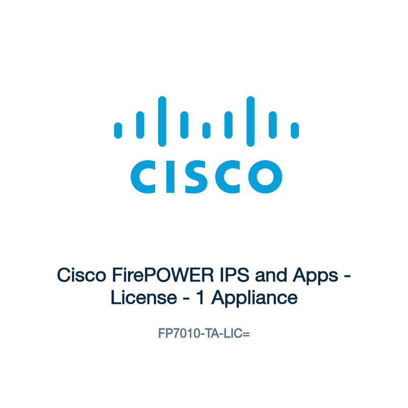 FP7010-TA-LIC=: Cisco FirePOWER IPS and Apps