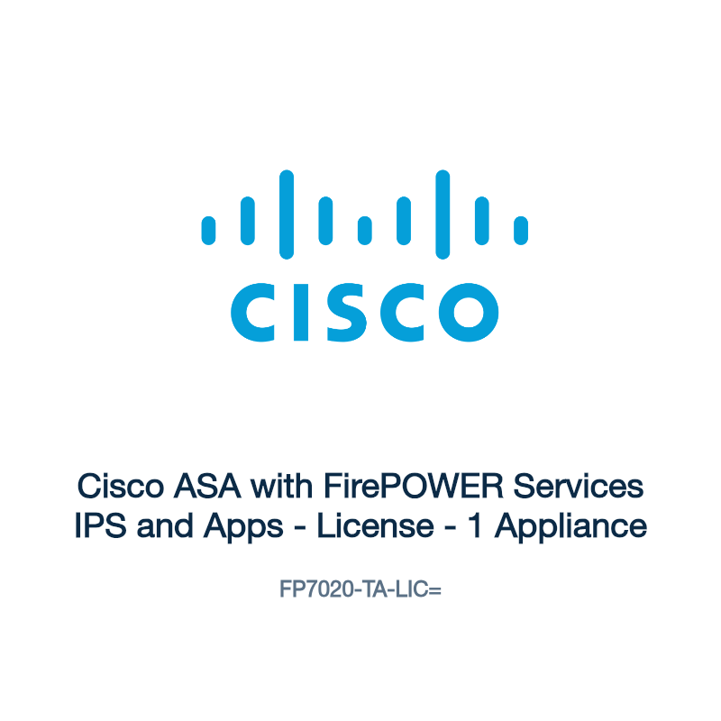 FP7020-TA-LIC=: Cisco ASA with FirePOWER Services IPS and Apps