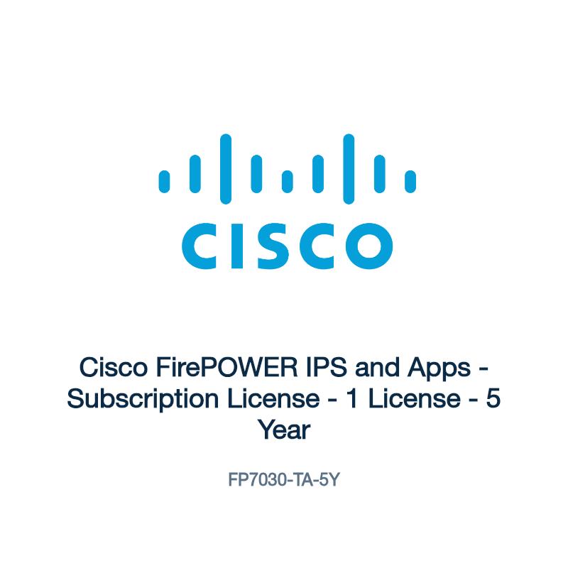 FP7030-TA-5Y: Cisco FirePOWER IPS and Apps