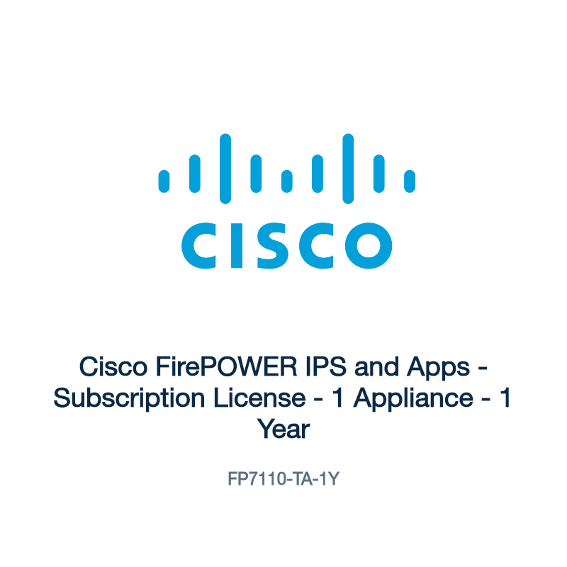 FP7110-TA-1Y: Cisco FirePOWER IPS and Apps