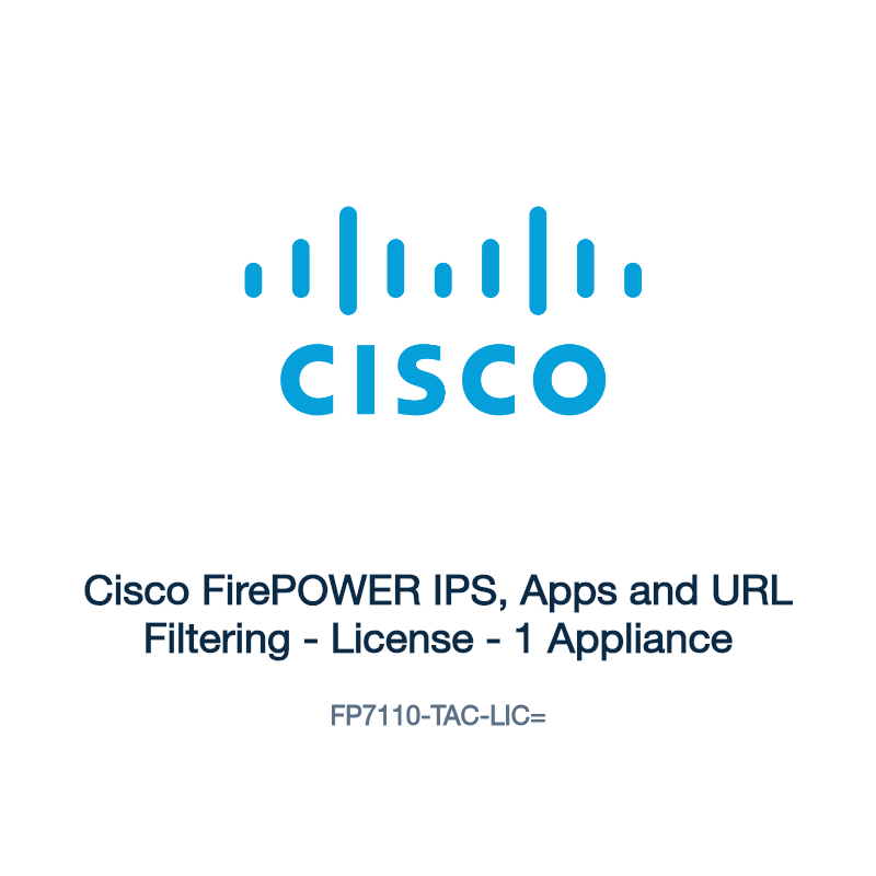 FP7110-TAC-LIC=: Cisco FirePOWER IPS, Apps and URL Filtering