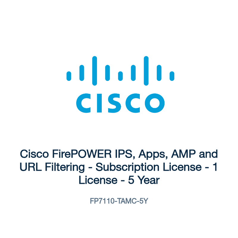 FP7110-TAMC-5Y: Cisco FirePOWER IPS, Apps, AMP and URL Filtering