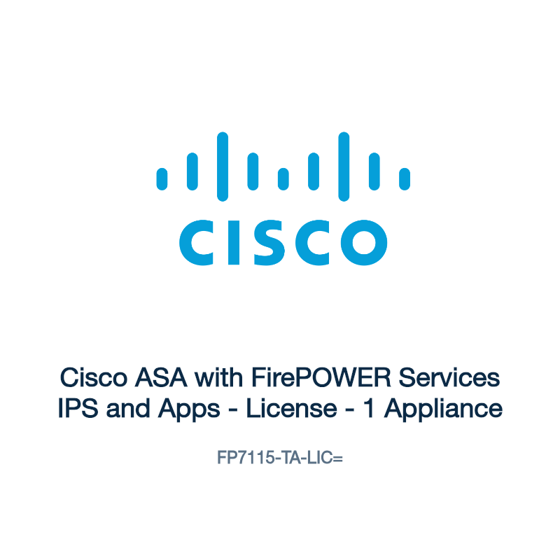 FP7115-TA-LIC=: Cisco ASA with FirePOWER Services IPS and Apps