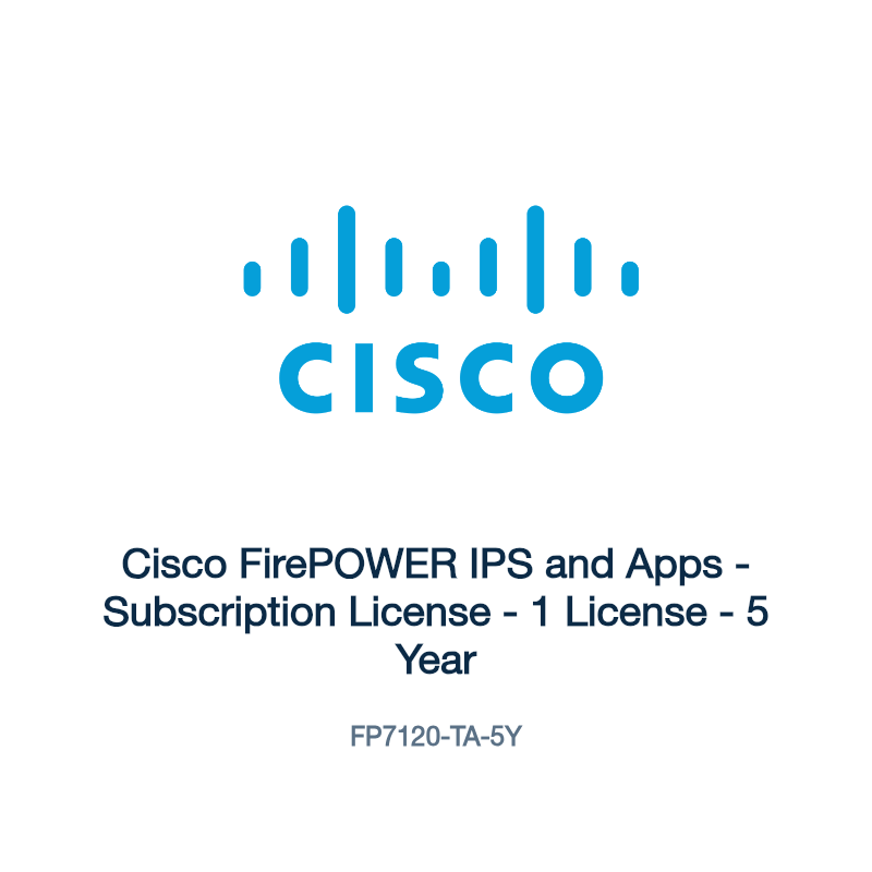 FP7120-TA-5Y: Cisco FirePOWER IPS and Apps