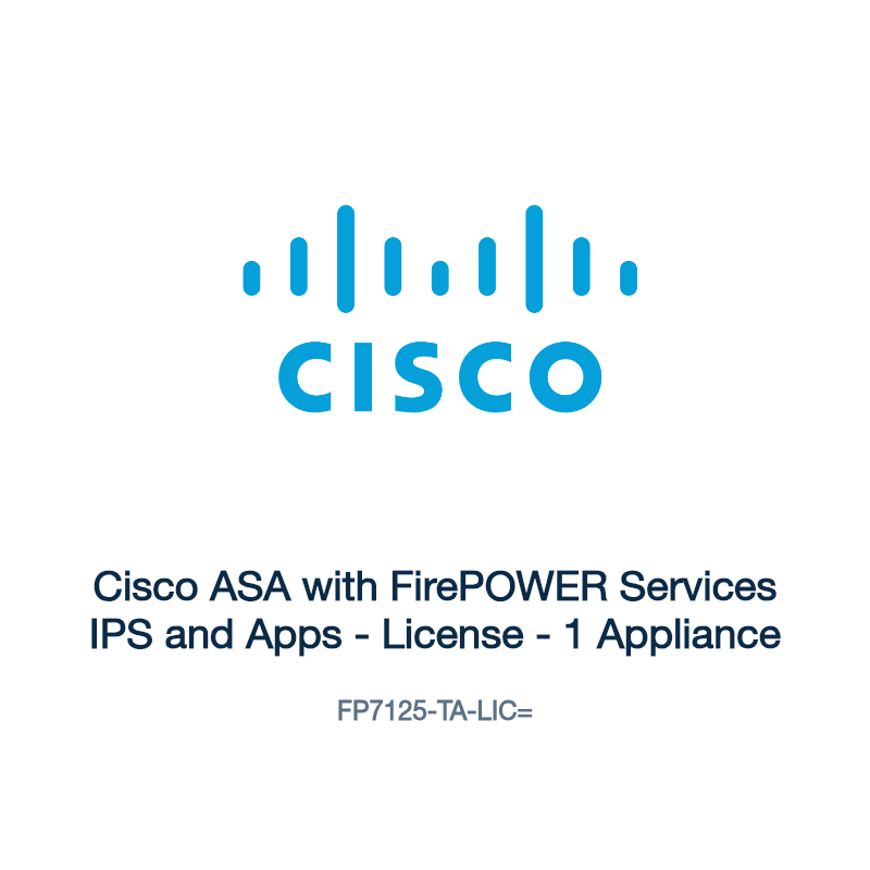 FP7125-TA-LIC=: Cisco ASA with FirePOWER Services IPS and Apps