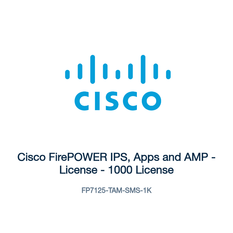 FP7125-TAM-SMS-1K: Cisco FirePOWER IPS, Apps and AMP