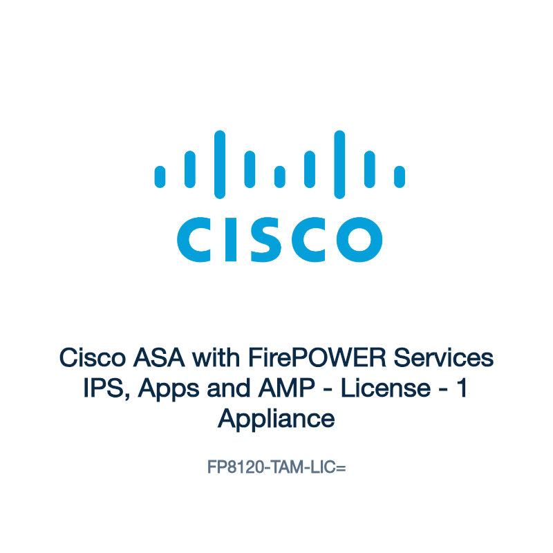 FP8120-TAM-LIC=: Cisco ASA with FirePOWER Services IPS, Apps and AMP