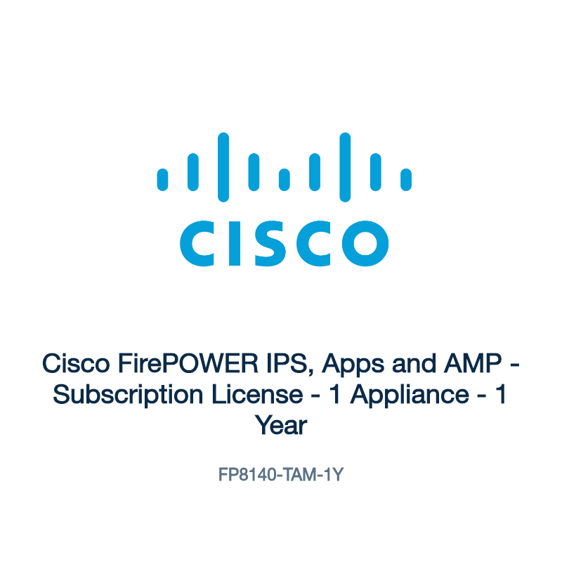 FP8140-TAM-1Y: Cisco FirePOWER IPS, Apps and AMP