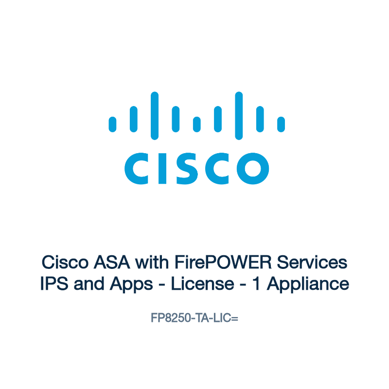 FP8250-TA-LIC=: Cisco ASA with FirePOWER Services IPS and Apps