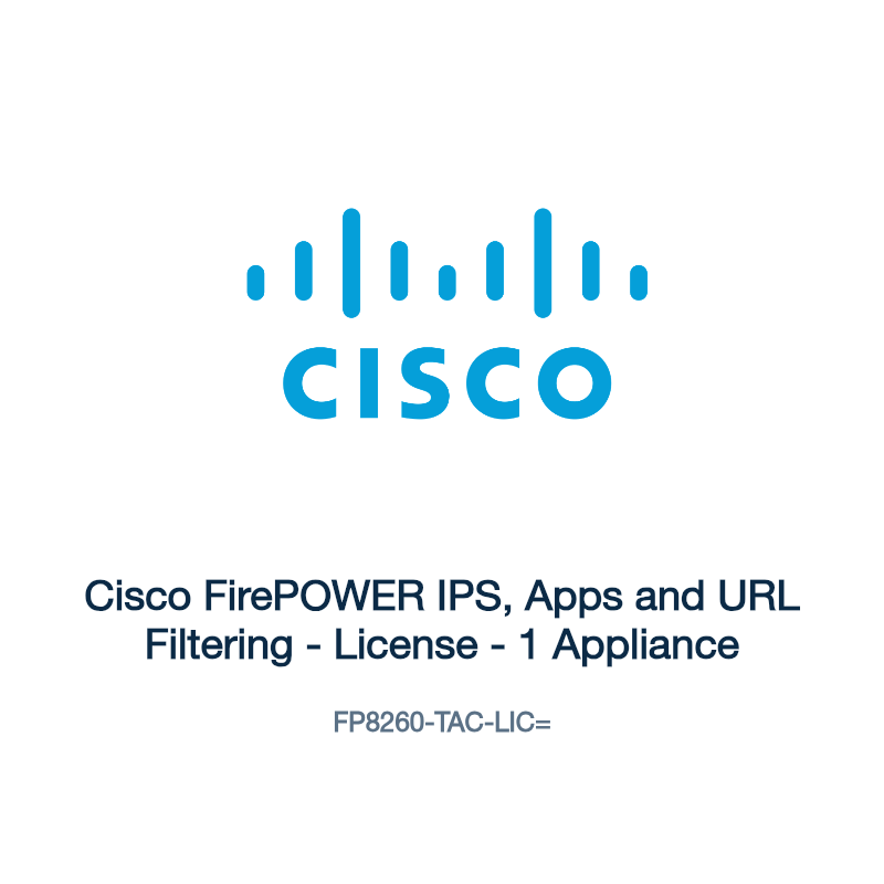 FP8260-TAC-LIC=: Cisco FirePOWER IPS, Apps and URL Filtering