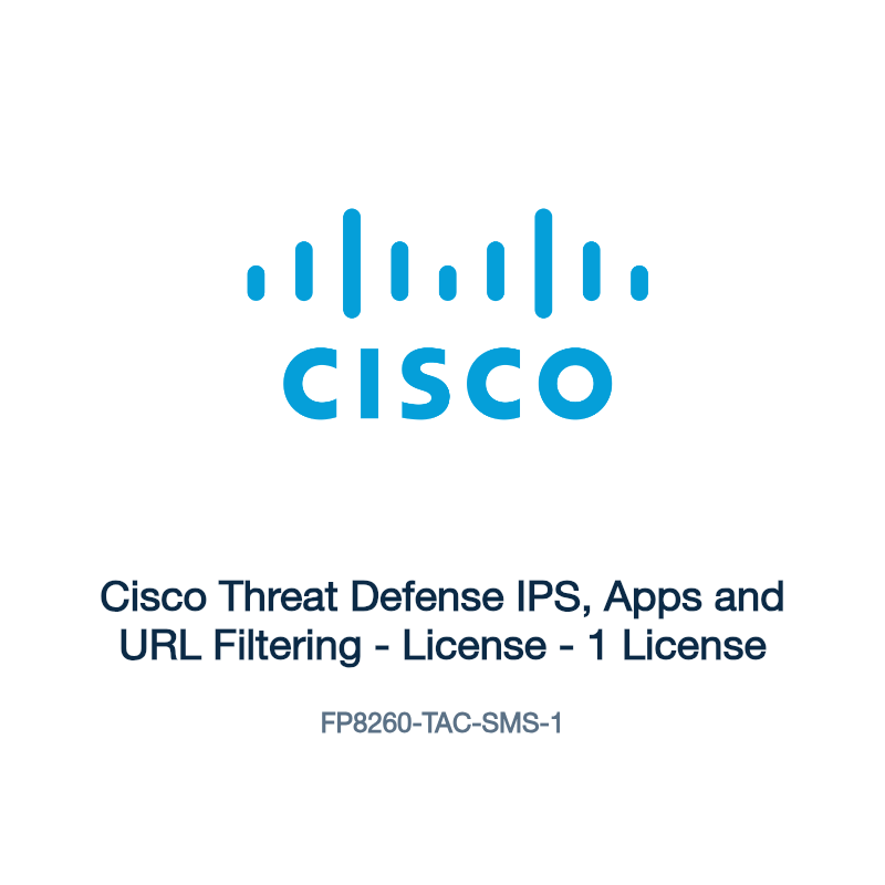 FP8260-TAC-SMS-1: Cisco Threat Defense IPS, Apps and URL Filtering