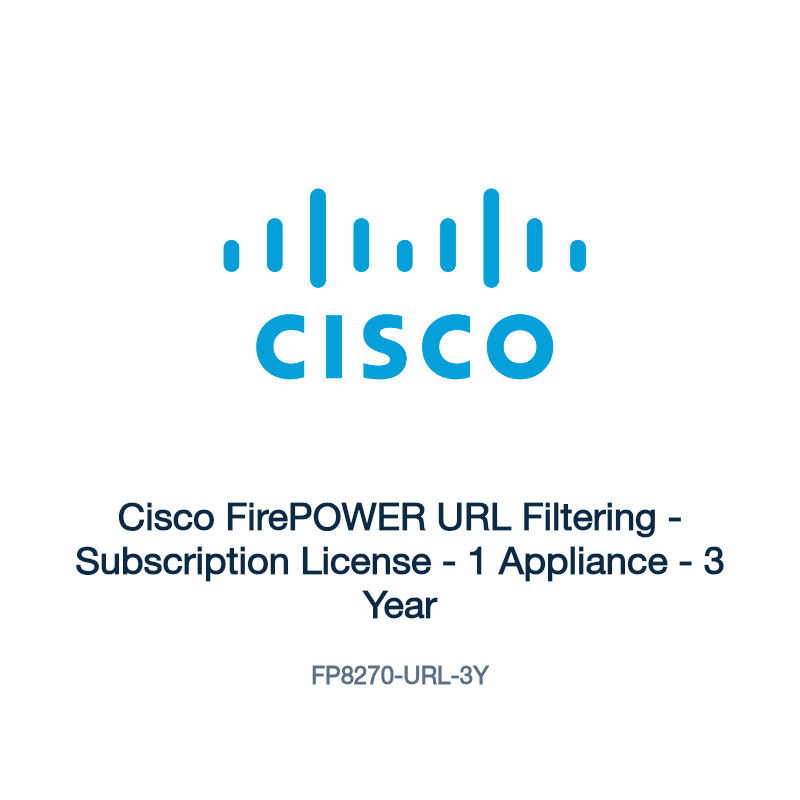 FP8270-URL-3Y: Cisco FirePOWER URL Filtering