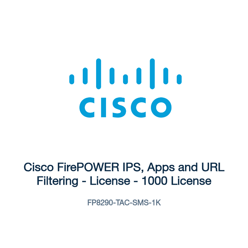 FP8290-TAC-SMS-1K: Cisco FirePOWER IPS, Apps and URL Filtering