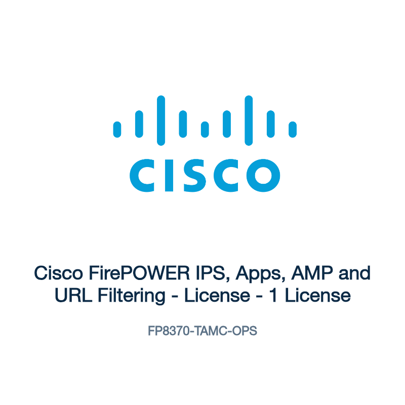 FP8370-TAMC-OPS: Cisco FirePOWER IPS, Apps, AMP and URL Filtering