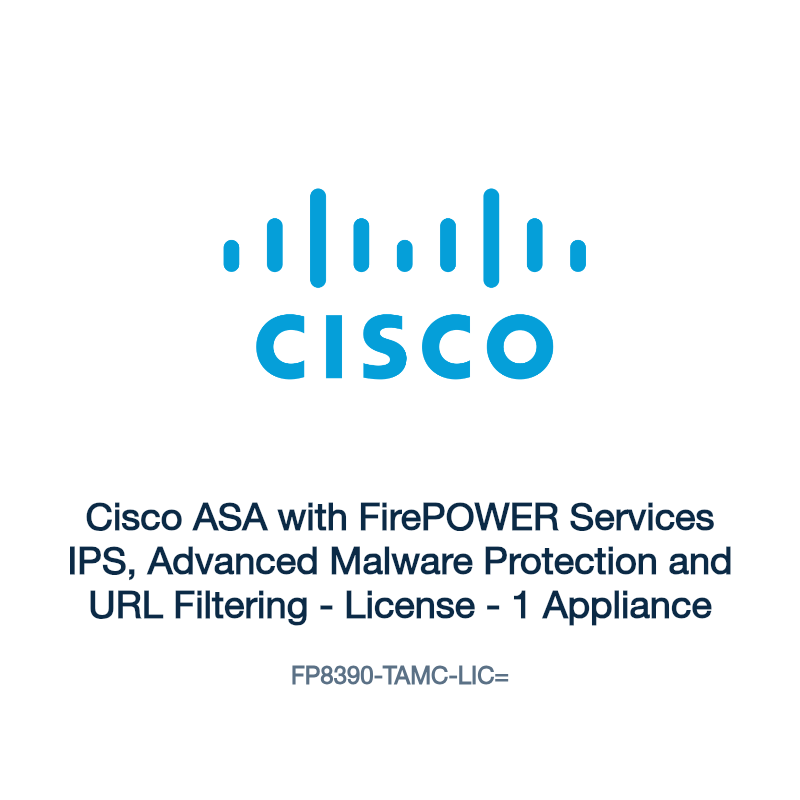 FP8390-TAMC-LIC=: Cisco ASA with FirePOWER Services IPS, Advanced Malware Protection