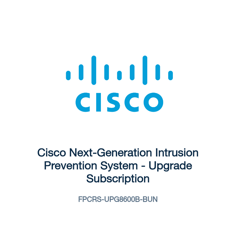 FPCRS-UPG8600B-BUN: Cisco Next-Generation Intrusion Prevention System