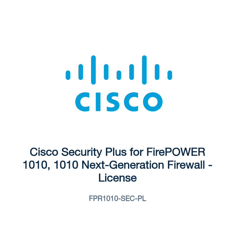 FPR1010-SEC-PL: Cisco Security Plus for FirePOWER 1010, 1010 Next-Generation Firewall
