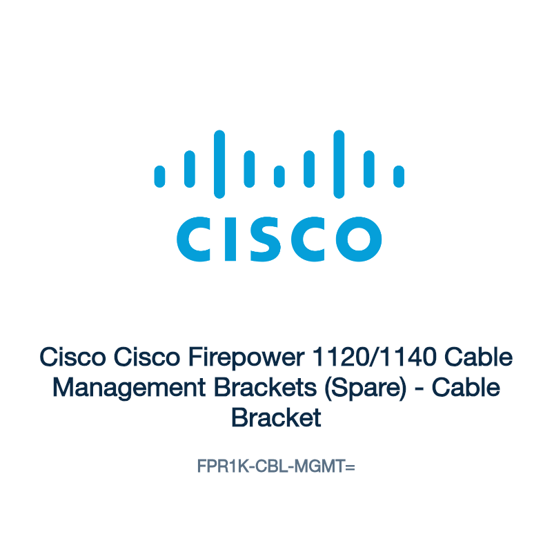 FPR1K-CBL-MGMT=: Cisco Cisco Firepower 1120/1140 Cable Management Brackets (Spare)