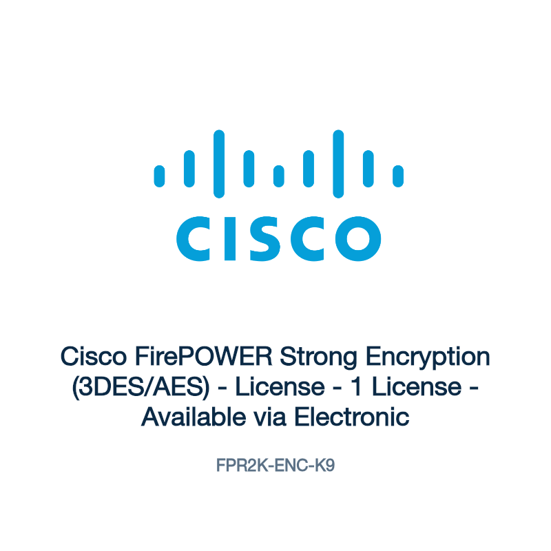 FPR2K-ENC-K9: Cisco FirePOWER Strong Encryption (3DES/AES)