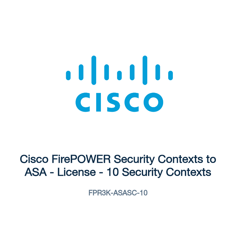 FPR3K-ASASC-10: Cisco FirePOWER Security Contexts to ASA