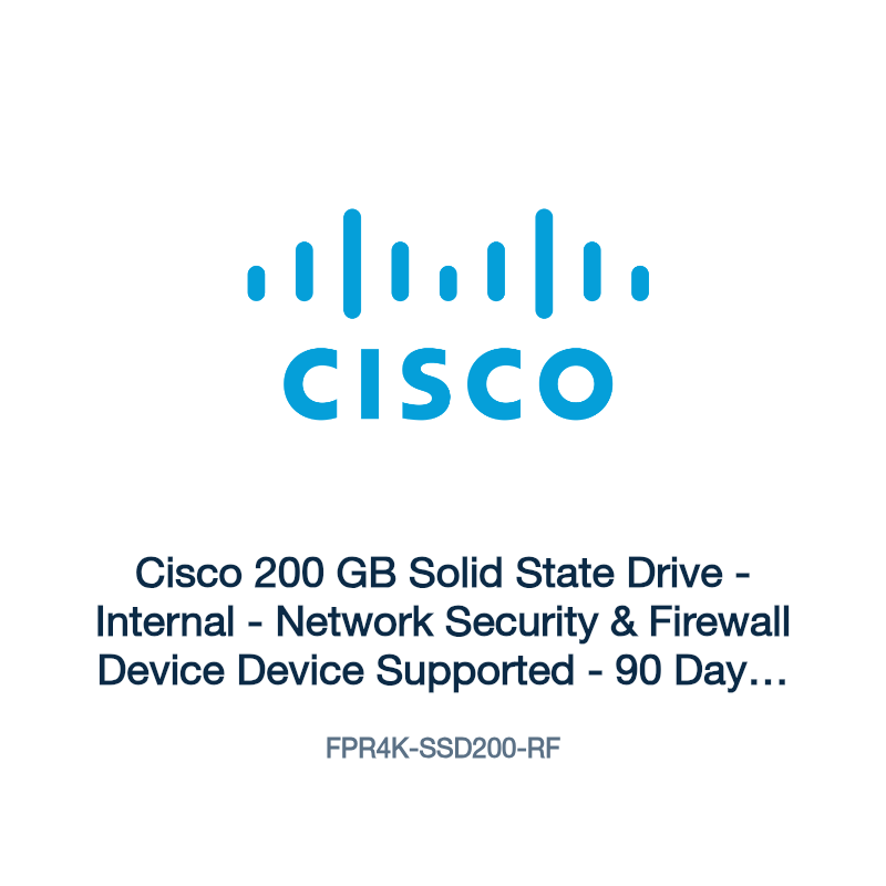 FPR4K-SSD200-RF: Cisco 200 GB Solid State Drive