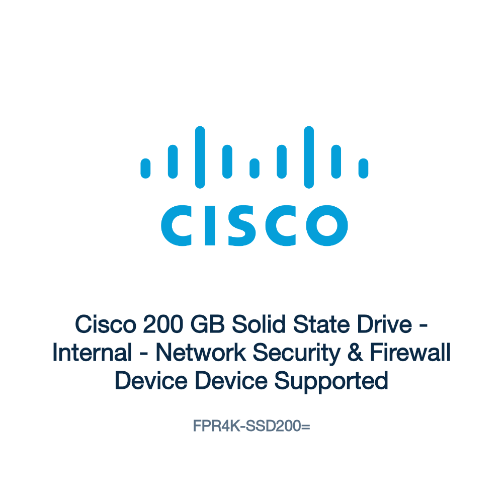 FPR4K-SSD200=: Cisco 200 GB Solid State Drive